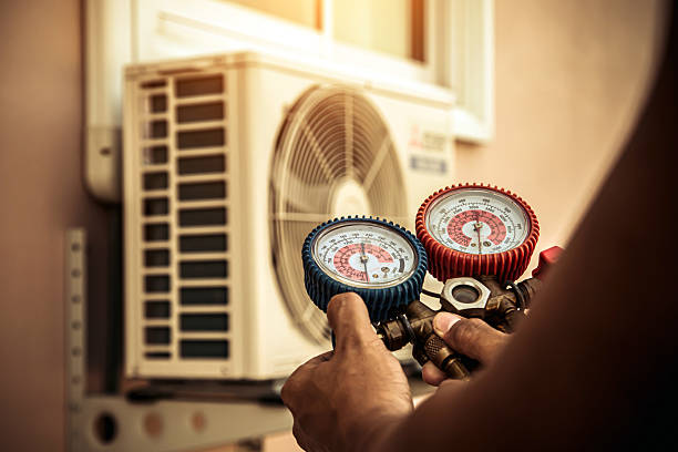 Professional Hvac technician working in Pope Army Airfield, NC